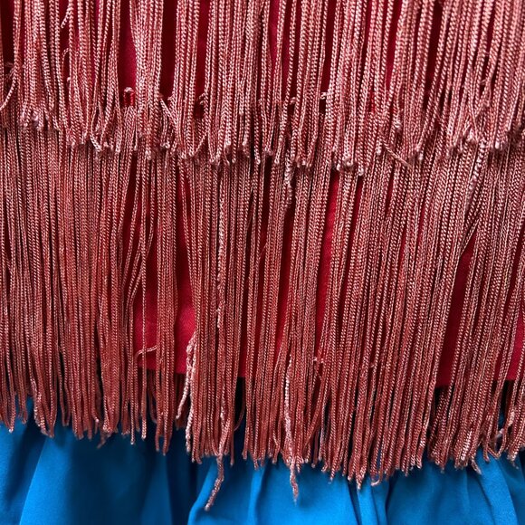 50s 60s vintage fringe mini dress shift flapper party great gatsby roaring 20s. - Picture 12 of 12